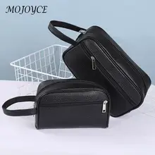 Men Women Retro Wristlet Bag PU Leather Solid Color Small Handbags Wallet Phone Wristlet Bag for Sho