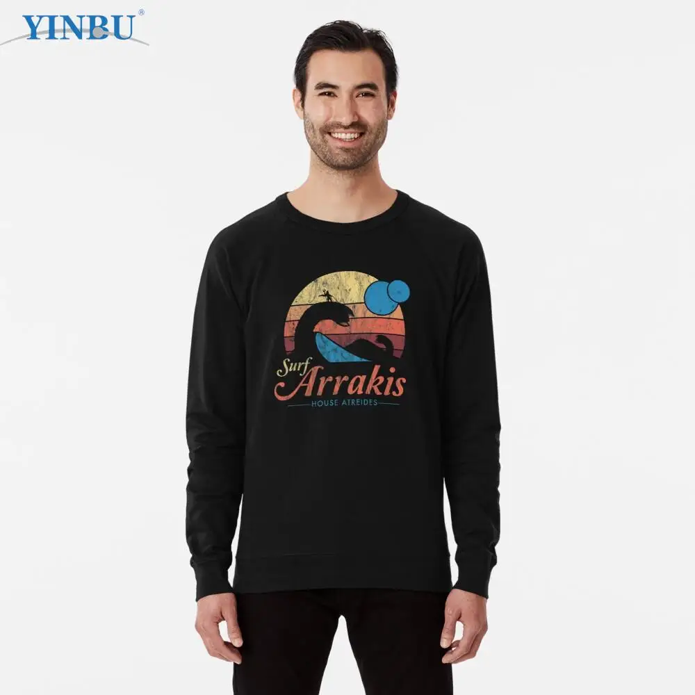 

Винтажная потертая Спортивная Толстовка визит Arrakis для научной фантастики, модная уличная одежда, мужская одежда