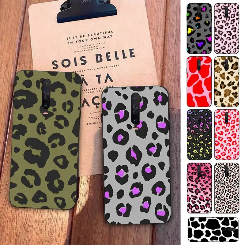

Ottwn Luxury Leopard Print Phone Case for Redmi 5 6 7 8 9 A 5plus K20 4X S2 GO 6 K30 pro