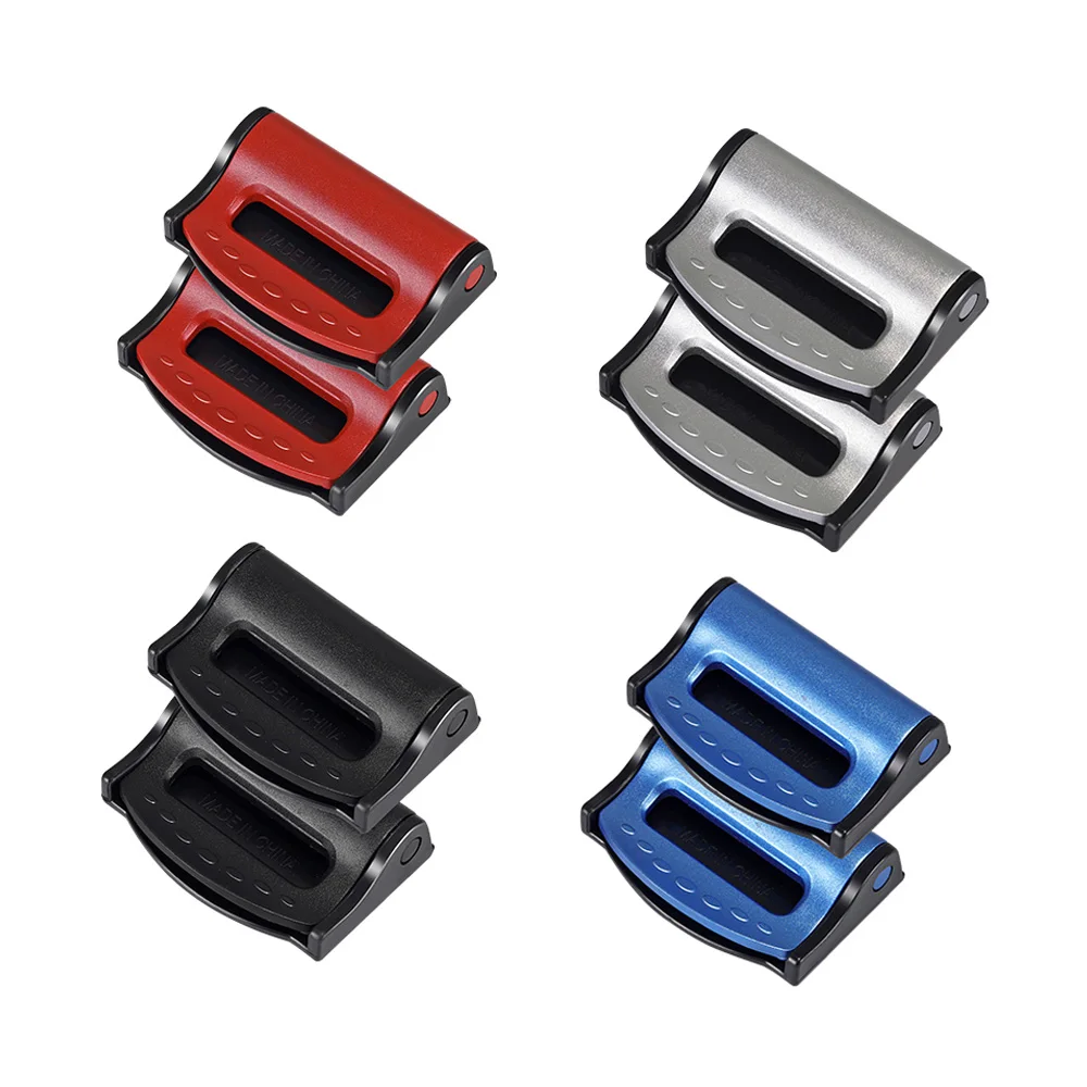 

2pcs Universal Car Seat Belts Clips Safety Adjustable Auto Stopper Buckle Plastic Clip 4 Colors Interior Accessories Car Safety