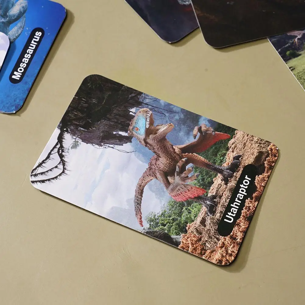

16pcs/set Dinosaur Cognition Card Game Battle Carte Gifts Kids Anime Trading Toys Album Book Cards J4g0