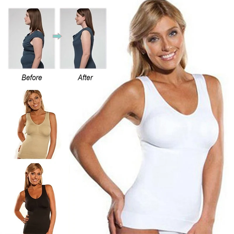 

Women Slimming Tank Tops Bodybuilding Fitness Tanks Sleeveless Tummy Control Sport Vest Woman Sportswear Workout Gym T-shirt