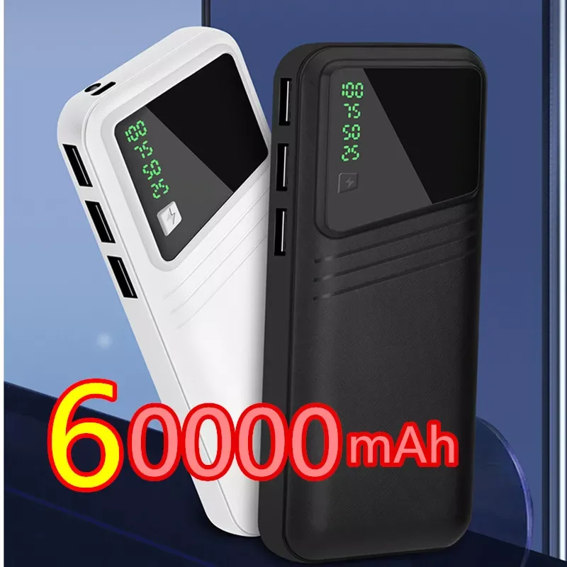 

2023New 60000mAh Power Bank Portable Charging Power Bank USB Power Bank External Battery Charger For Xiaomi Samsung Phone