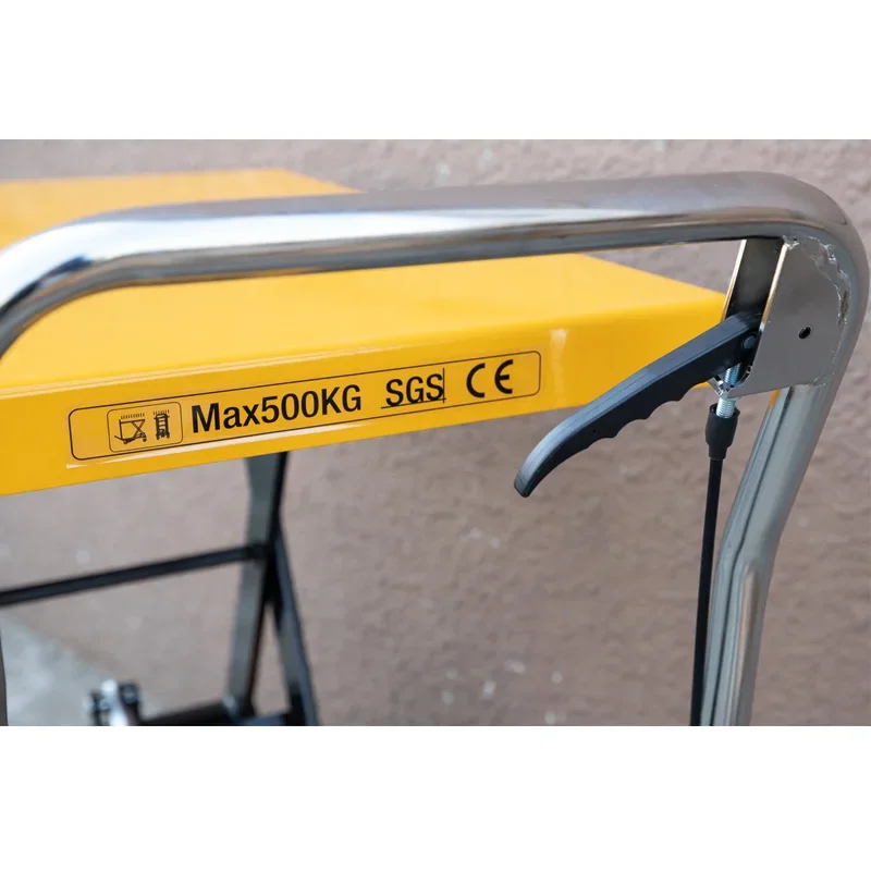 500 кг 0 9 м небольшой ножничный подъемный стол тележка ручной подъемник