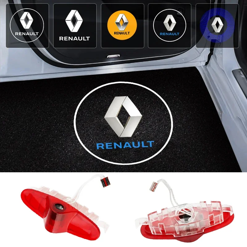 2 шт. лампа с логотипом приветствия двери автомобиля для Renault Koleos Latitude Talisman Laguna Magane