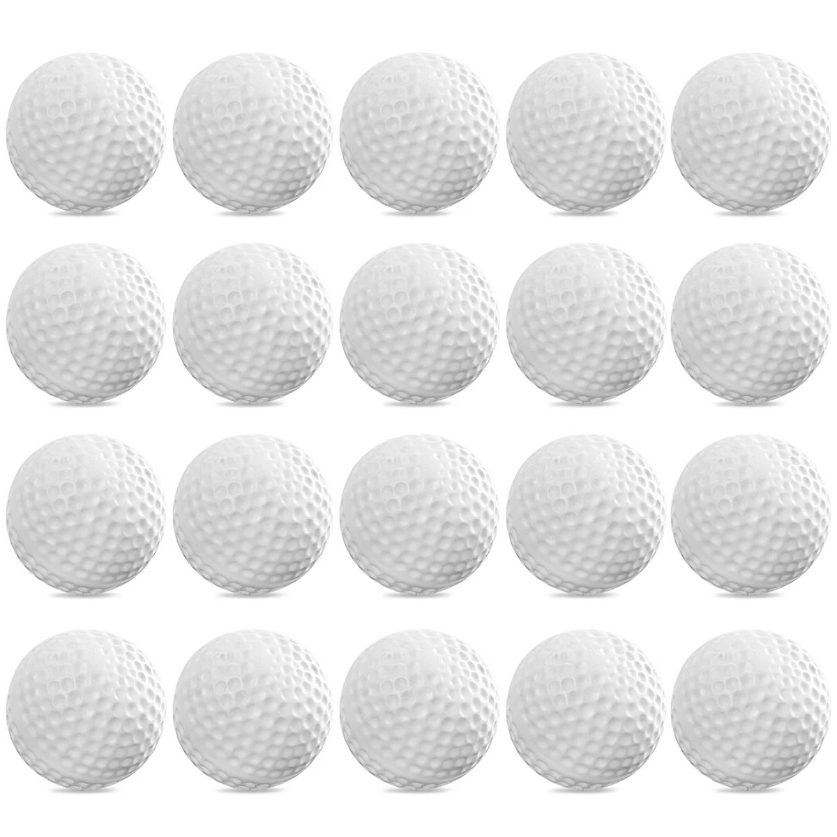 

24pcs Balls Hollow Practice for Indoor Outdoor Training ( White ) Golf