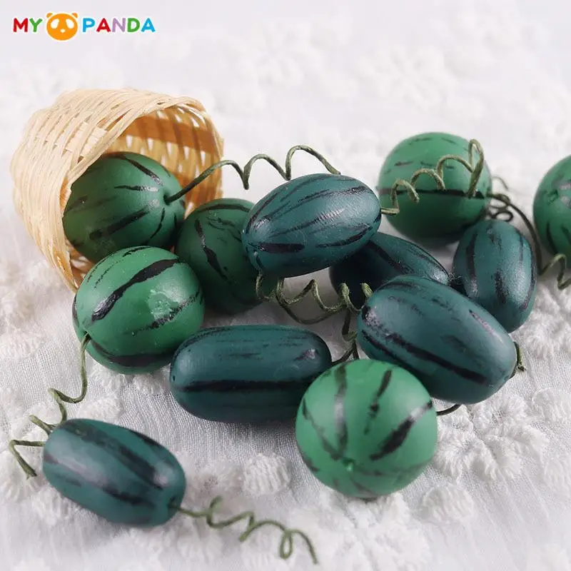 

Different Size 1:12 DollHouse Miniature Clay Watermelon Fruit Kitchen Food Model DIY Doll House Life Scene Decor Accessories Toy