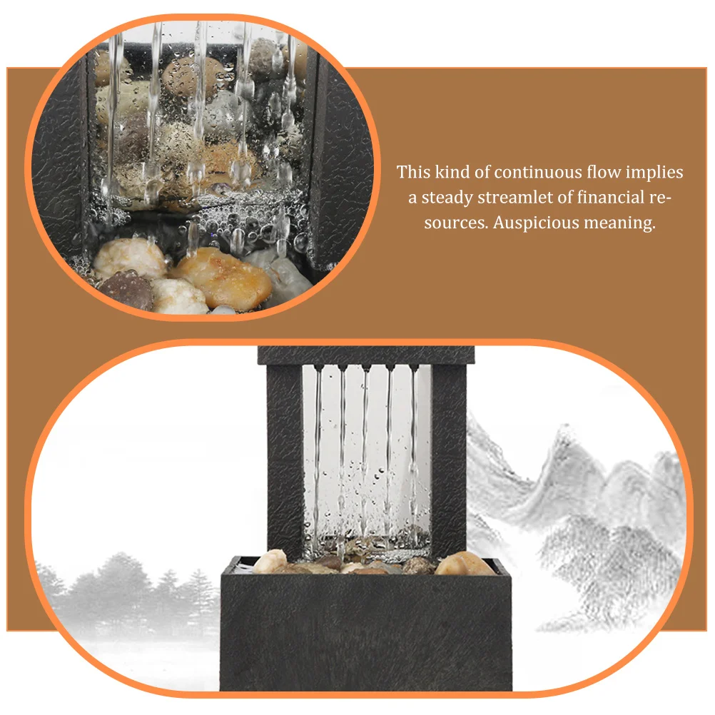 

Water Basin Decoration Small Fountain Indoor Desktop Portable Tabletop Fountains Office Zen Abs Relaxation Decorative Outdoor