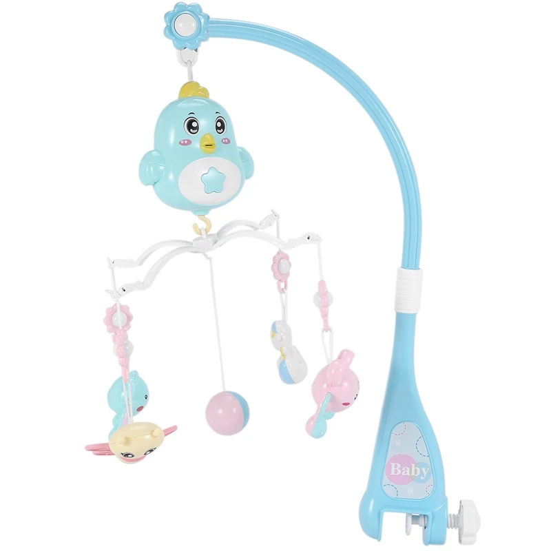 

Baby Crib Mobile Crib Rattle Music Box Night Light Rotate Bed Toys