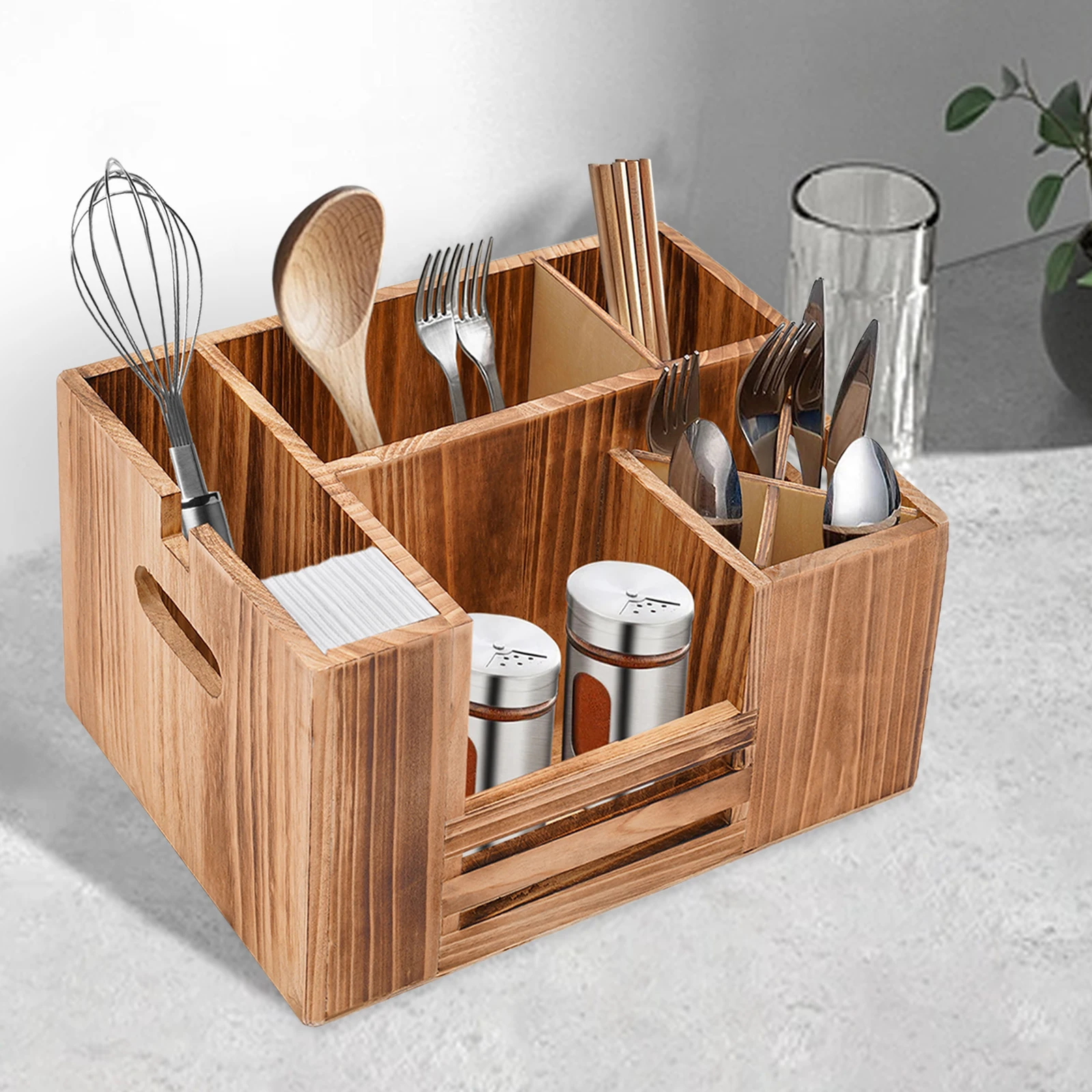 

Cutlery Basket Storage Cutlery Tray Kitchen Organizer Box