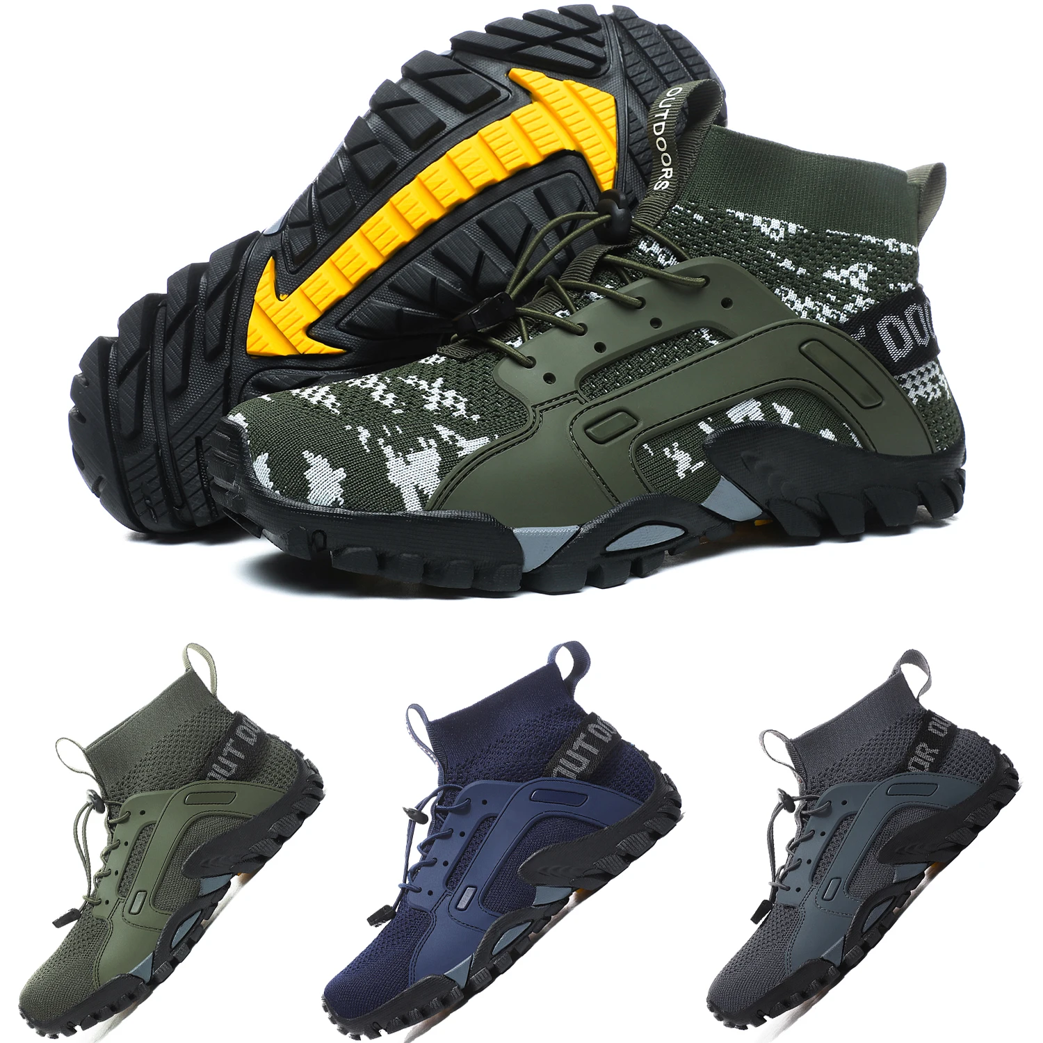 Мужская Походная Обувь Дышащая Треккинговая Из Микрофибры Для Кемпинга Охоты