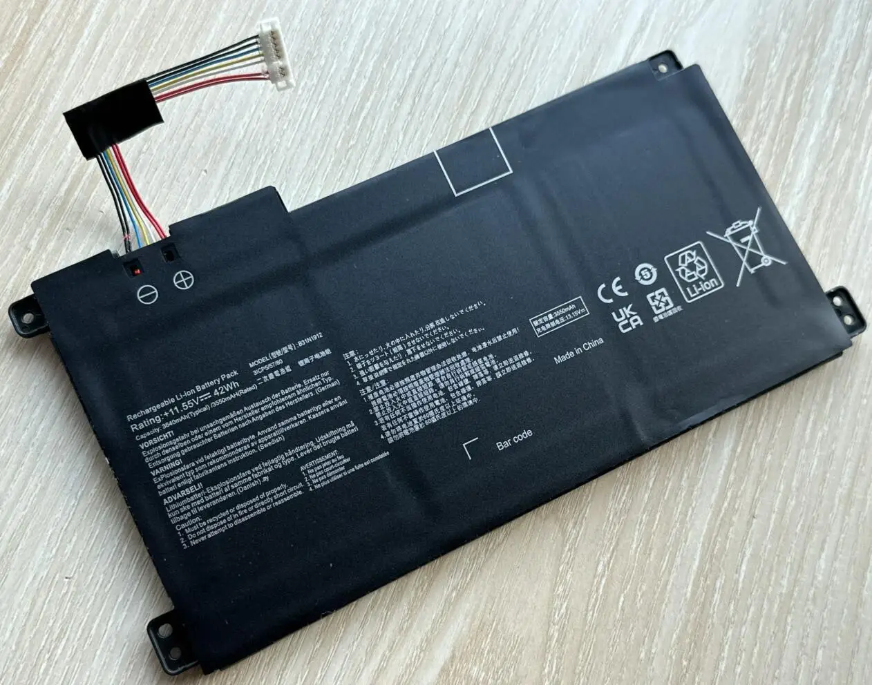 C31N1912 B31N1912 11 55 В 42 Втч Аккумулятор для ноутбука Asus VivoBook 14 E410MA L410MA E410KA E510MA E510KA F414MA L510MA