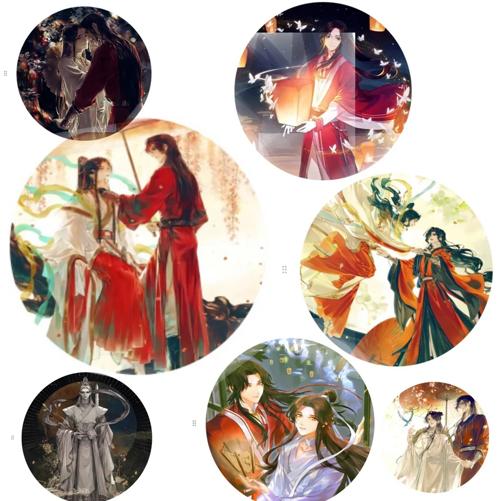 Брошь в стиле аниме Tian Guan Ci Fu жесть значок Xie Lian Hua Cheng Heaven благословение
