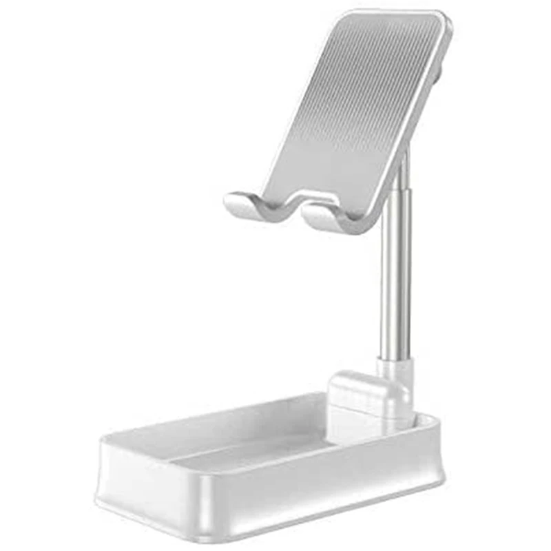 

Foldable Cell Phone Stand,Height Adjustable Desk Phone Holder With Stable Anti-Slip Design Compatible With Smartphones