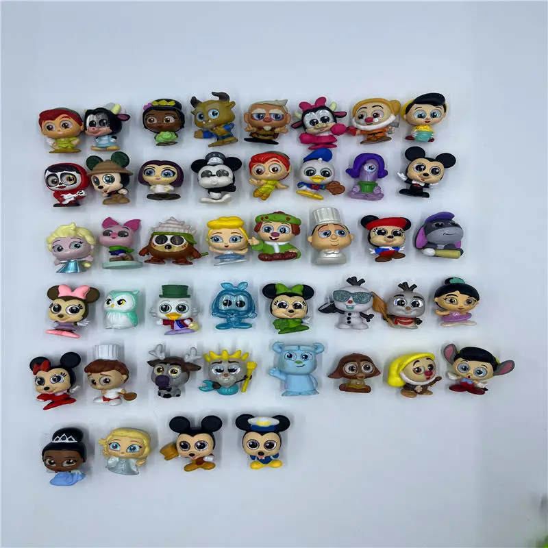 

Cartoon Disney Doorables Kawaii Big Eyed Doll Anime Figures Mickey Mouse Minnie Donald Duck Model Toys Collect Ornaments Gifts