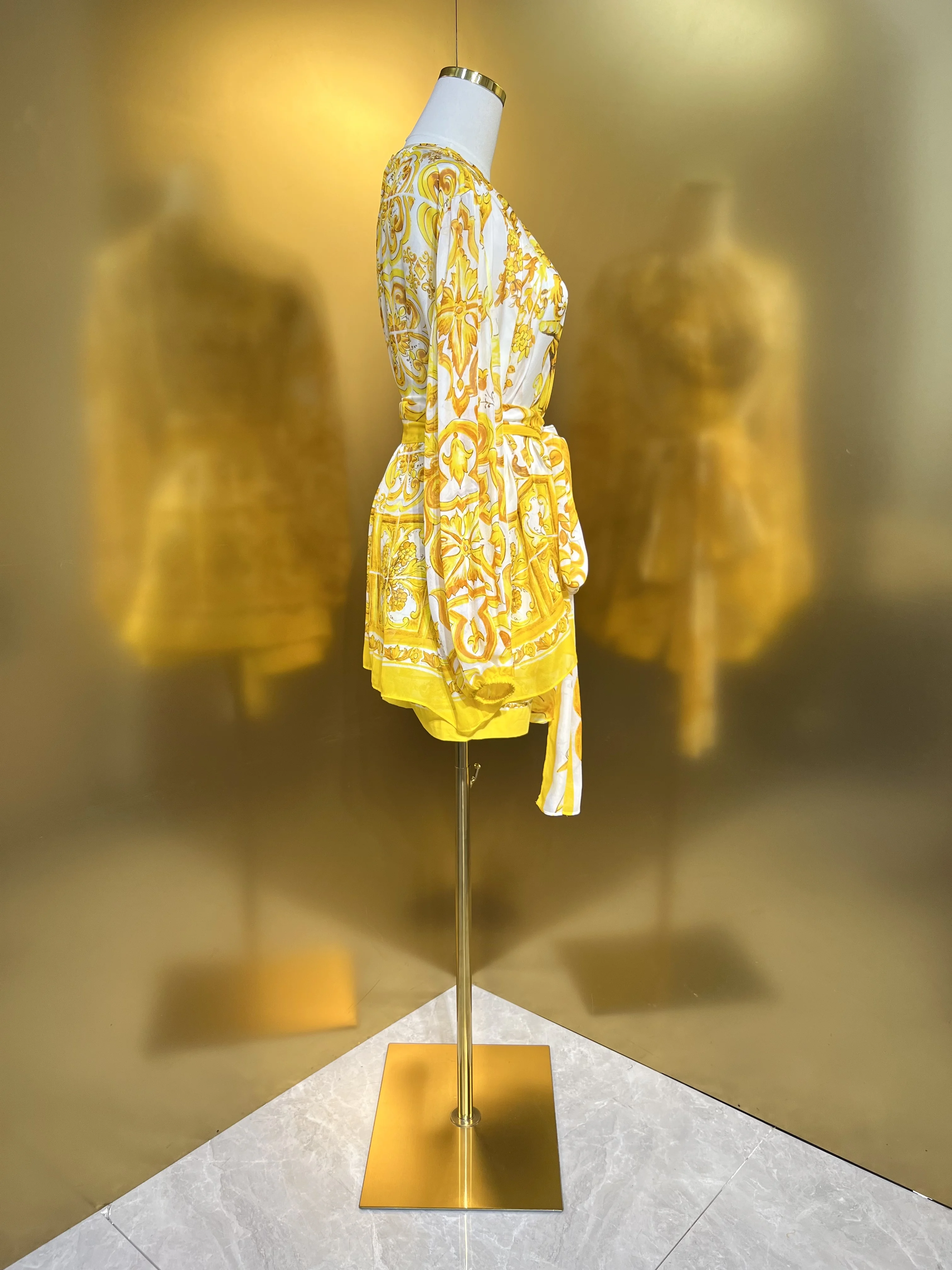 Женская шифоновая рубашка с принтом