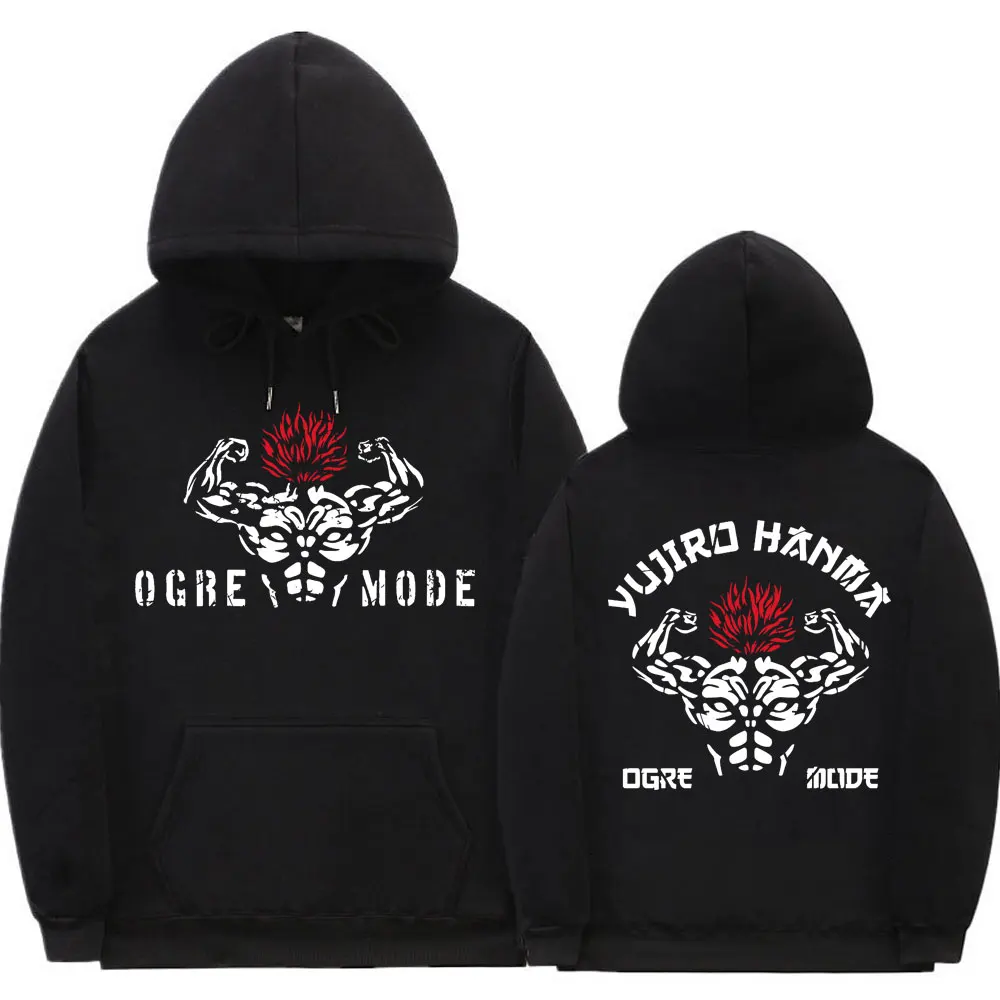 

Anime Men Women Cotton Casual Harajuku Sweatshirts Baki The Grappler Hoodie Streetwear Men's Cool Ogre Mode Yujiro Hanma Hoodies