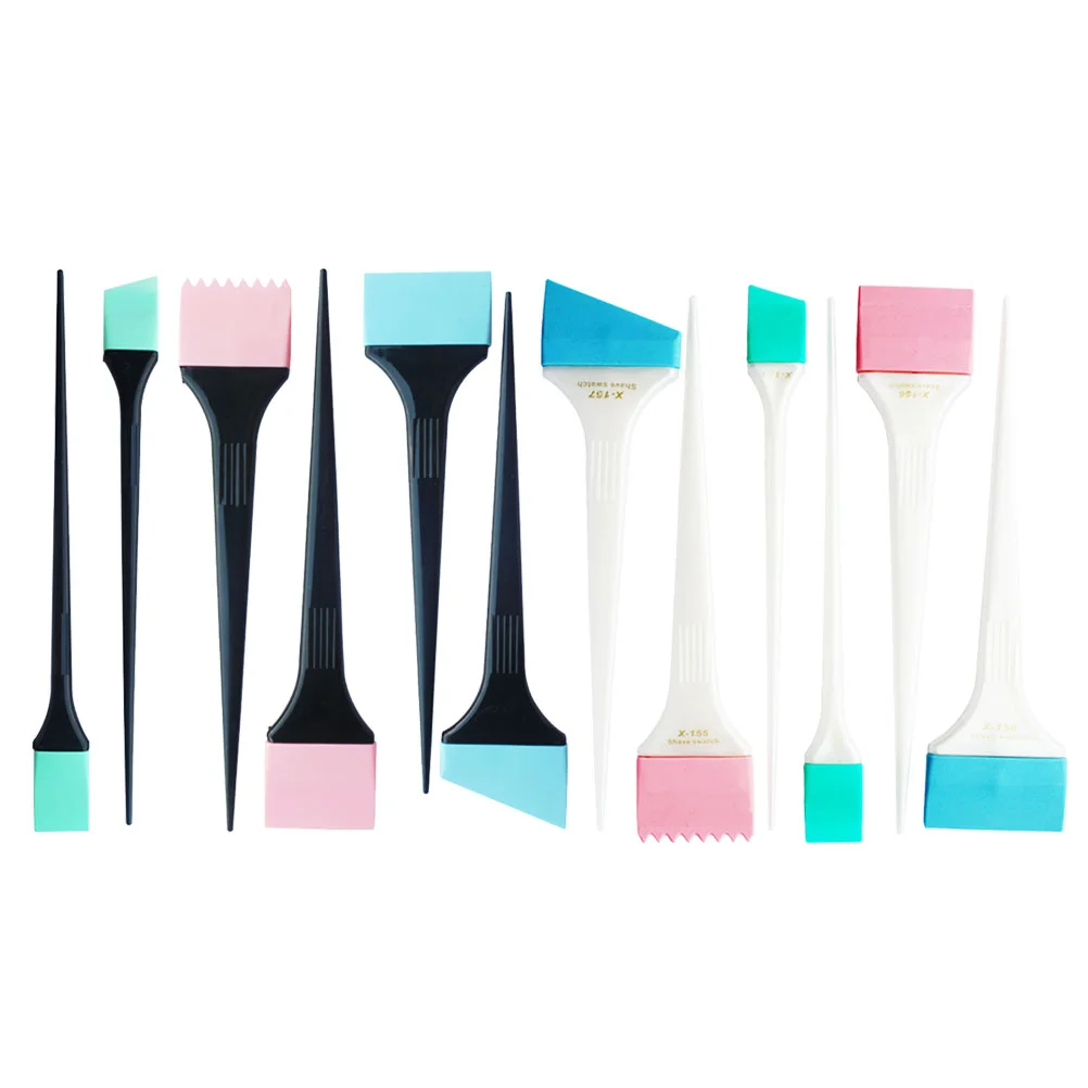 

12pcs Hair Dyeing Brush Coloring Tinting Bleach Brush Tool for Hair Salon Barber
