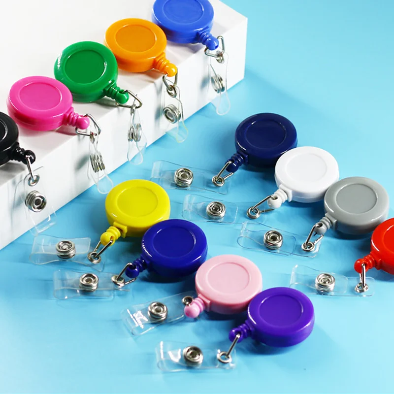 

10pcs Hospital Ward Doctor Nursing Accessories Retracrable Badge Reel Strap Clip for Credential Pass ID Card Name Holder Lanyard