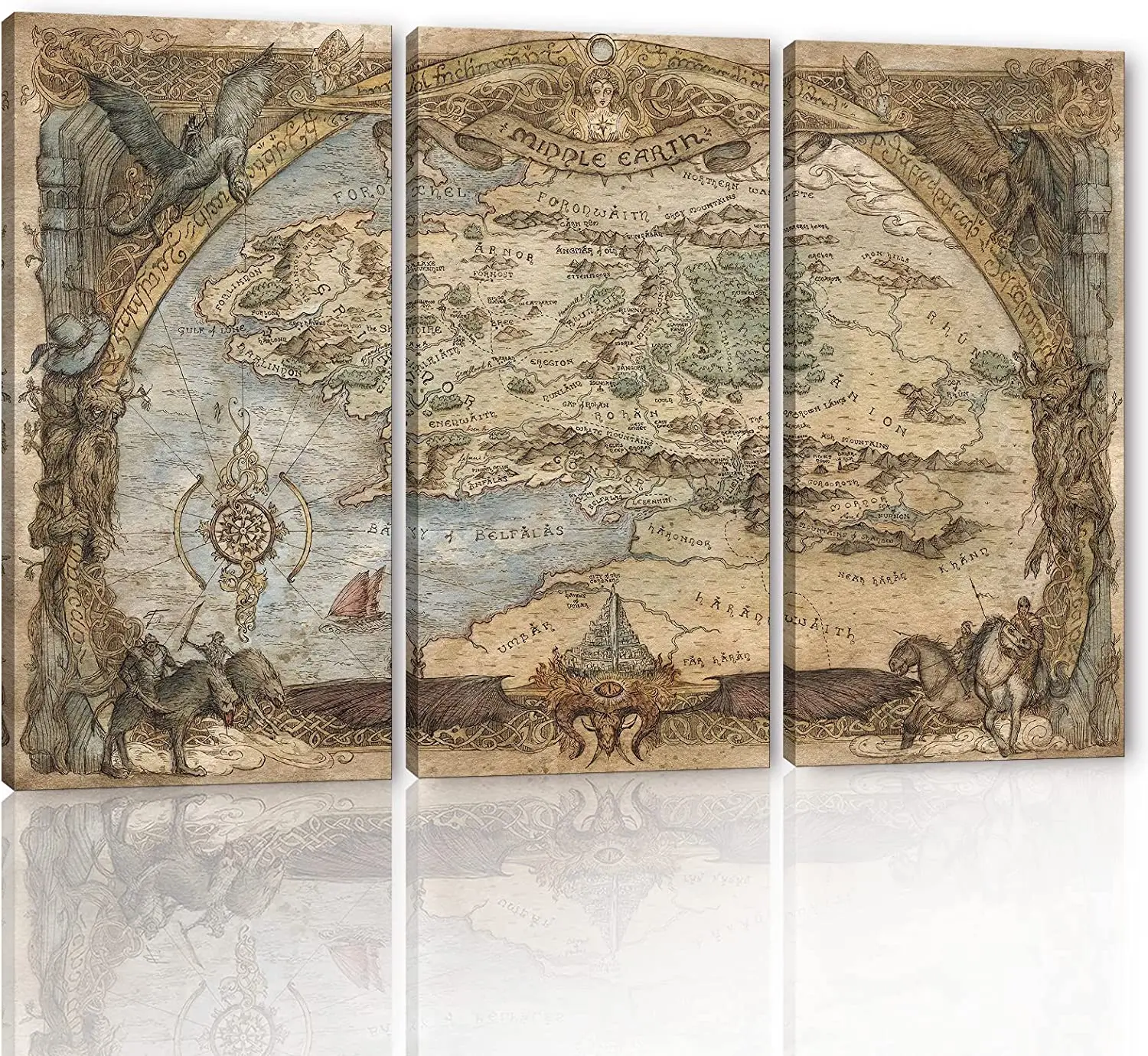 3 шт. вдохновляющие подарки поклонники лорд-карты карта ближней земли