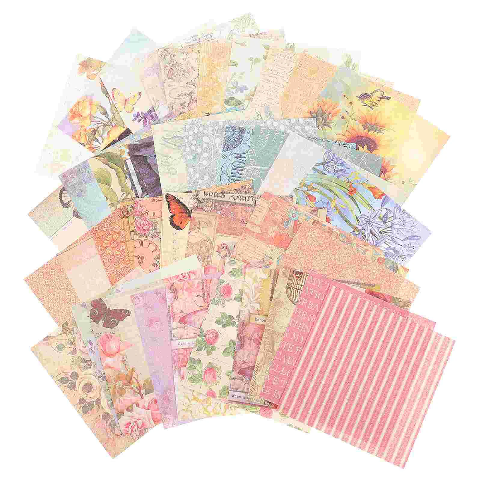

3 Packs of DIY Material Papers DIY Crafts Papers Hand Account Vintage Scrapbook Papers