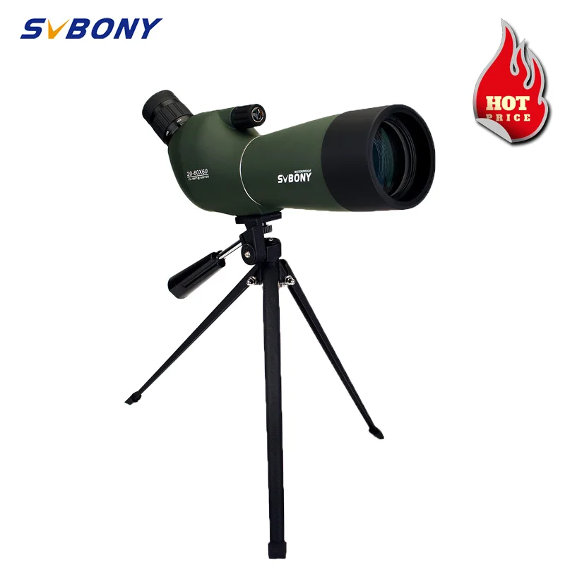 

Мощный монокулярный телескоп SVBONY SV28 20-60X60, водостойкая призма для охоты