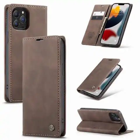 Кожаный чехол-кошелек для Iphone 12 13 14 Pro Max, роскошный Магнитный флип-чехол с подставкой, мягкий силиконовый чехол для телефона, чехол для Iphone 11