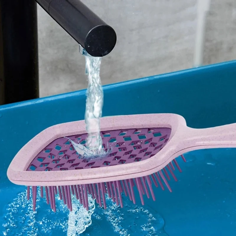 5X Расчески с широкими зубьями на воздушной подушке женская массажная щетка для