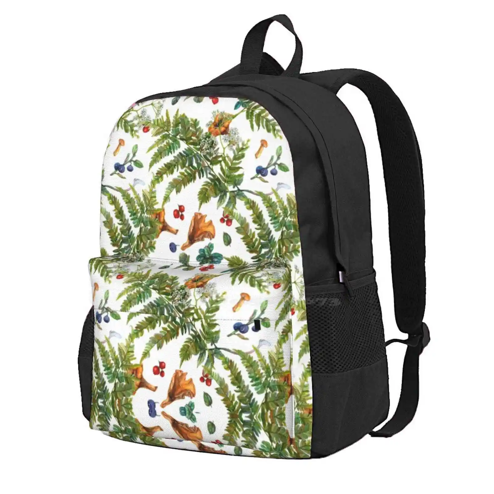 Лидер продаж школьный рюкзак с рисунком лесных ферменов ягод и грибов модные