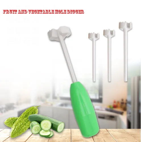 Kitchen Gadgets Fruit and Vegetable Corer Pepper Corer Multi-function Vegetable Corer  Vegetable Hole Digger  Kitchen Tools