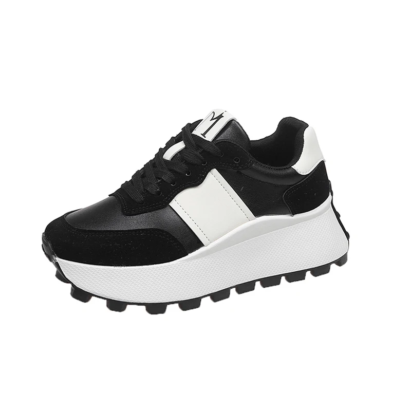 Женские кроссовки на платформе зимние ботильоны плоской подошве повседневная