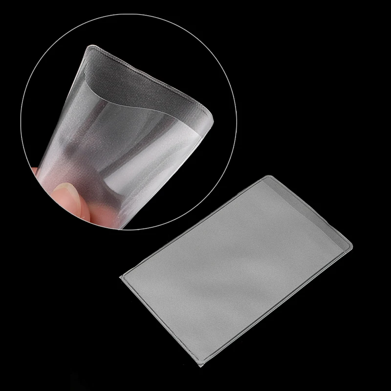 

20Pcs Rectangle Clear Plastic Work Badge Credit Card Holder Protective Case