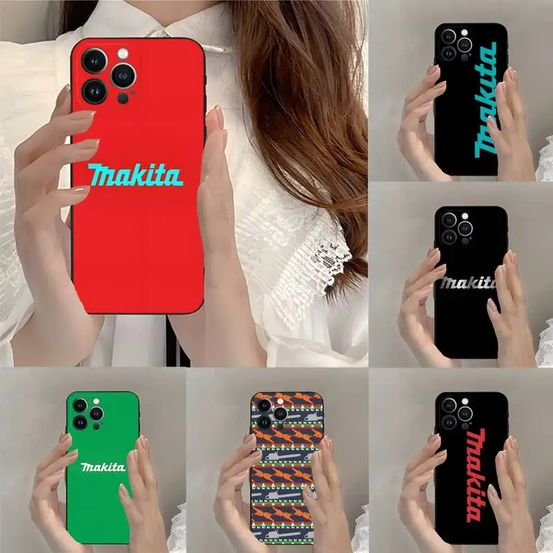 Toolbox Makitas Phone Case Fundas Shell For IPhone Mini Xs X Xr 6 6s 7 8 Plus 13 12 11 Pro Max SE2020 Trendy Cover