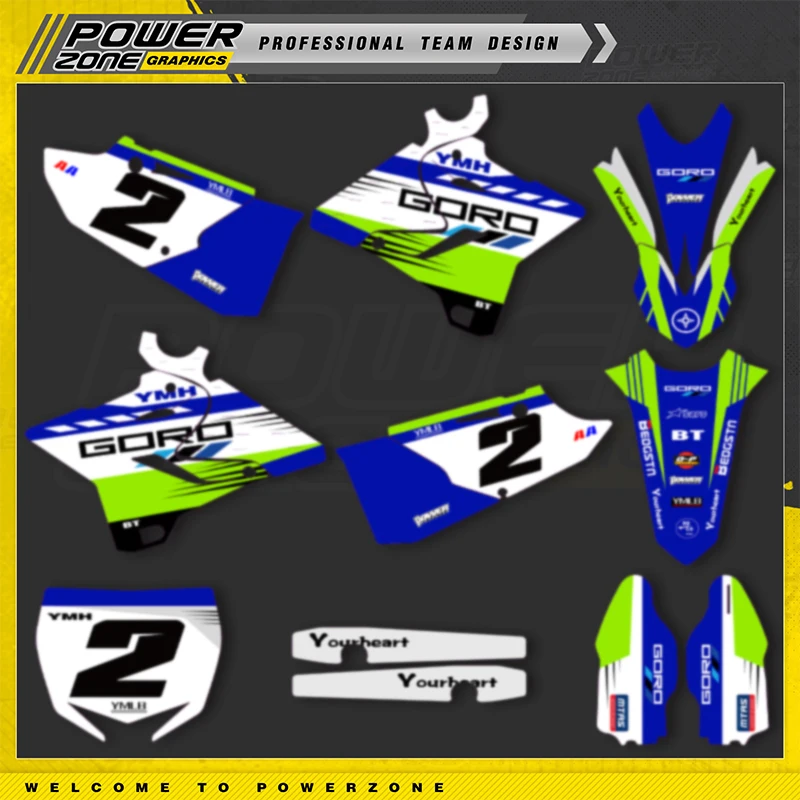 PowerZone пользовательские графические фоны для команды набор наклеек 3M YAMAHA 2015-2021