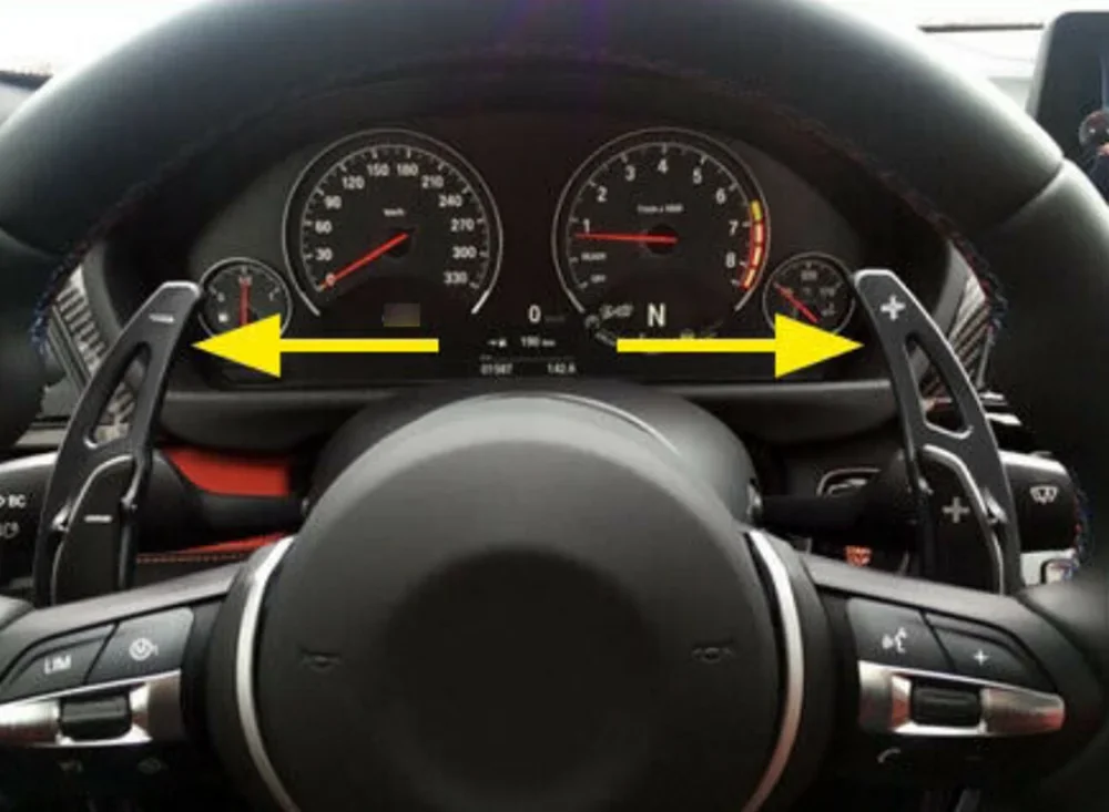 Весло рулевого колеса Yubao для BMW M2 M3 M4 M5 M6 x5 x6M черная алюминиевая наклейка