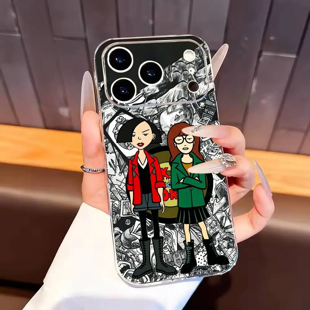 Фото Крутой чехол для телефона Jane Lane Daria Morgendorffer для iPhone 17, 16, 15, 14, 13, 12, 11 Plus, Pro Max, мягкий прозрачный чехол. №2