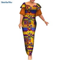 dashiki african print dresses for women bazin riche ankara print long evening party dresses traditional african clothing wy6761