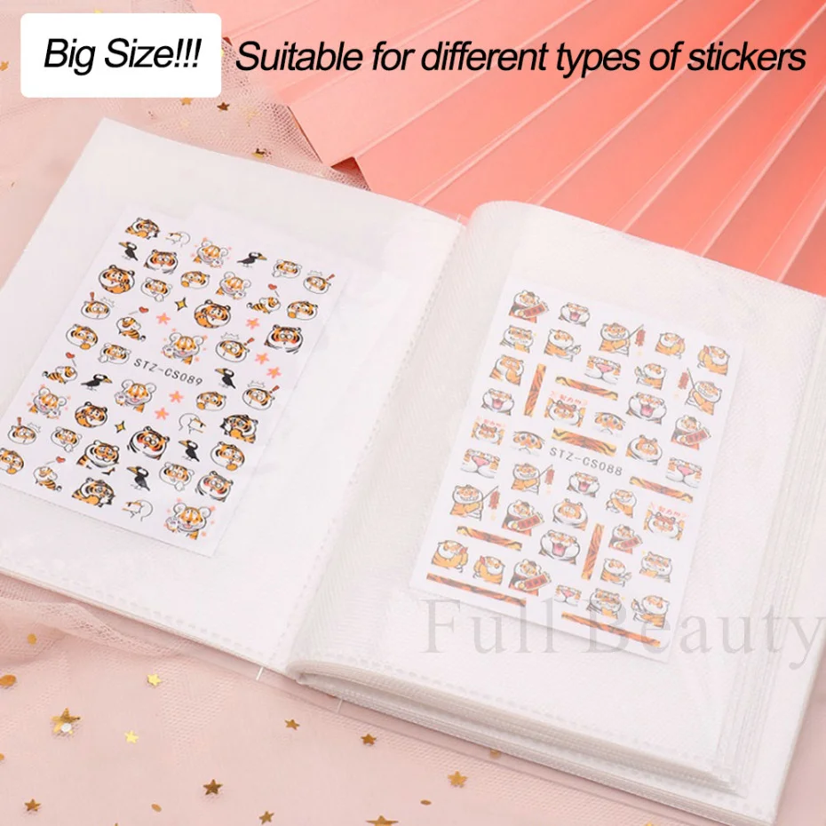 Альбом-наклейка для дизайна ногтей FB1991 40 слотов