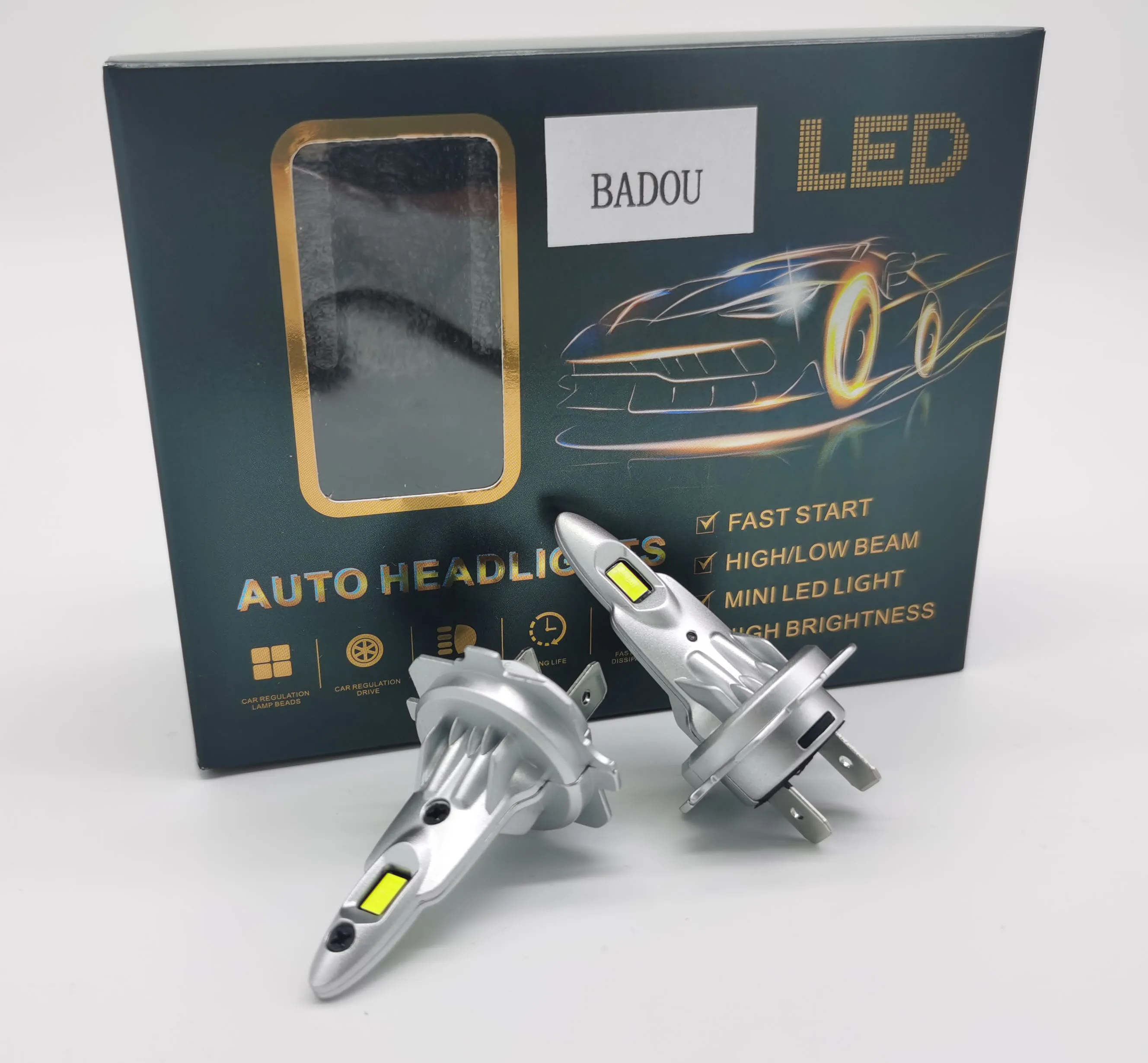 50 Вт 6500 лм 2x H7 светодиодный комплект для переоборудования ламп фар ближнего и