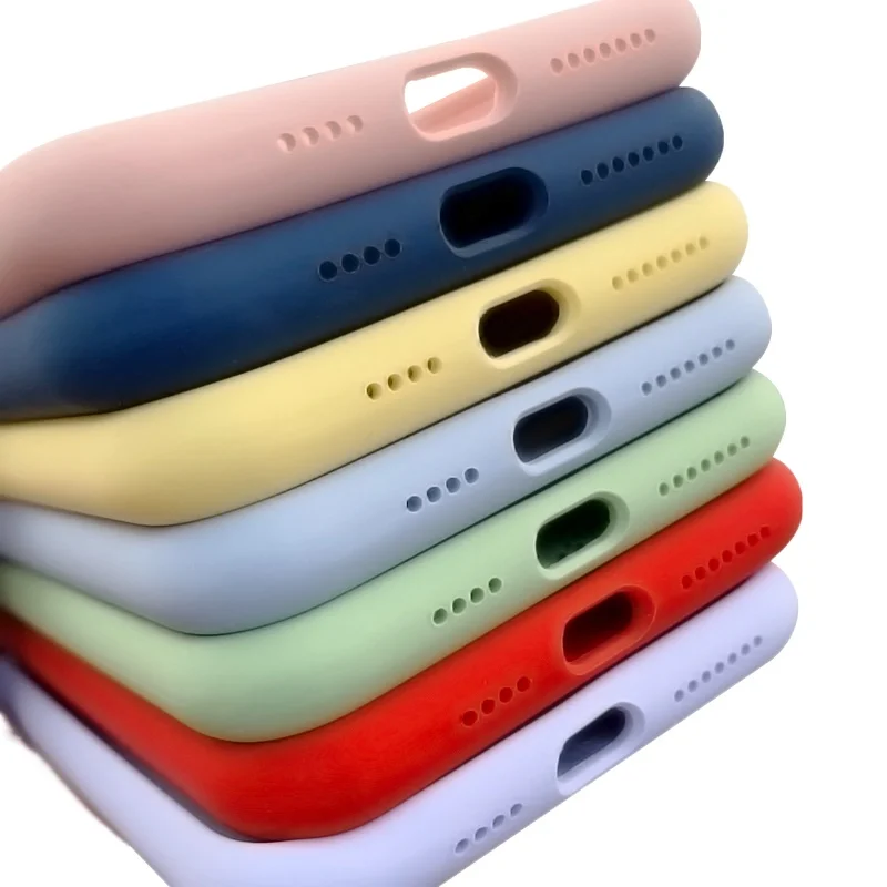 Противоударный чехол из жидкого силикона для Huawei P30 P40 Lite P20 Pro P Smart 2020 2019, защитный чехол для Mate 20 Lite 30 Pro, чехол