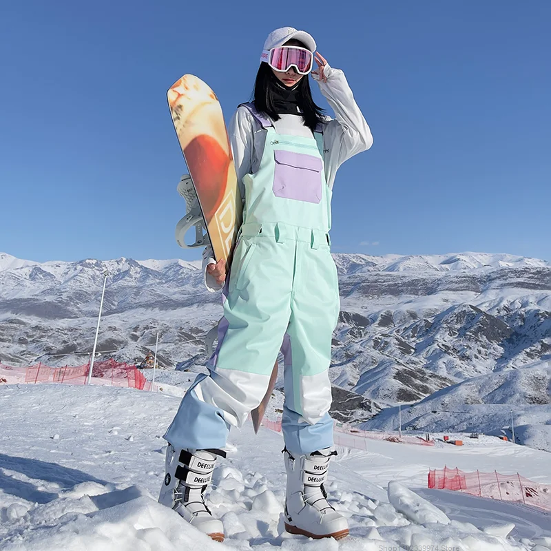 

Winter Vrouwen Ski Snowboard Broek Bib Overalls Outdoor Sport Warm Winddicht Waterdicht Trouers Mannen Sneeuwscooter Jumpsuit
