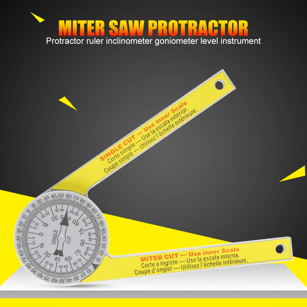 

Miter Saw Protractor ABS Digital Protractor Ruler Digital Inclinometer Protractor Miter Saw Dividing Angle Measuring Device Tool