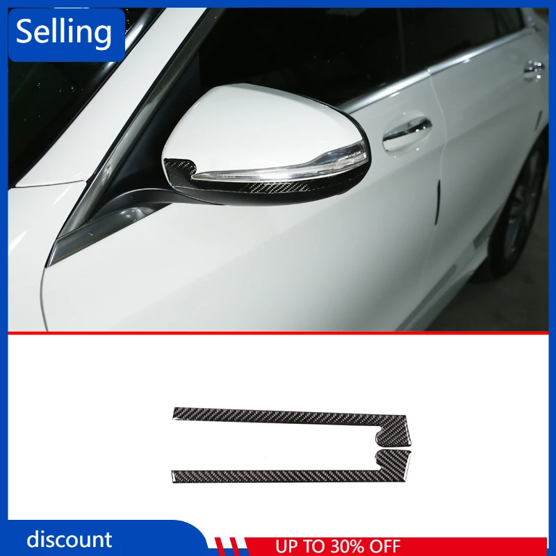 

Мягкие автомобильные наклейки для зеркала заднего вида Mercedes Benz C Class W205 GLC X253 2015-2019 из углеродного волокна