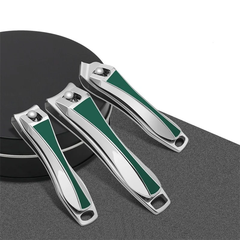 

Premium Stainless Steel Nail Clippers for Thick Nails Shave and Curve Blades Wide Jaw Heavy Duty Anti-Slip Toe Nail Clipper