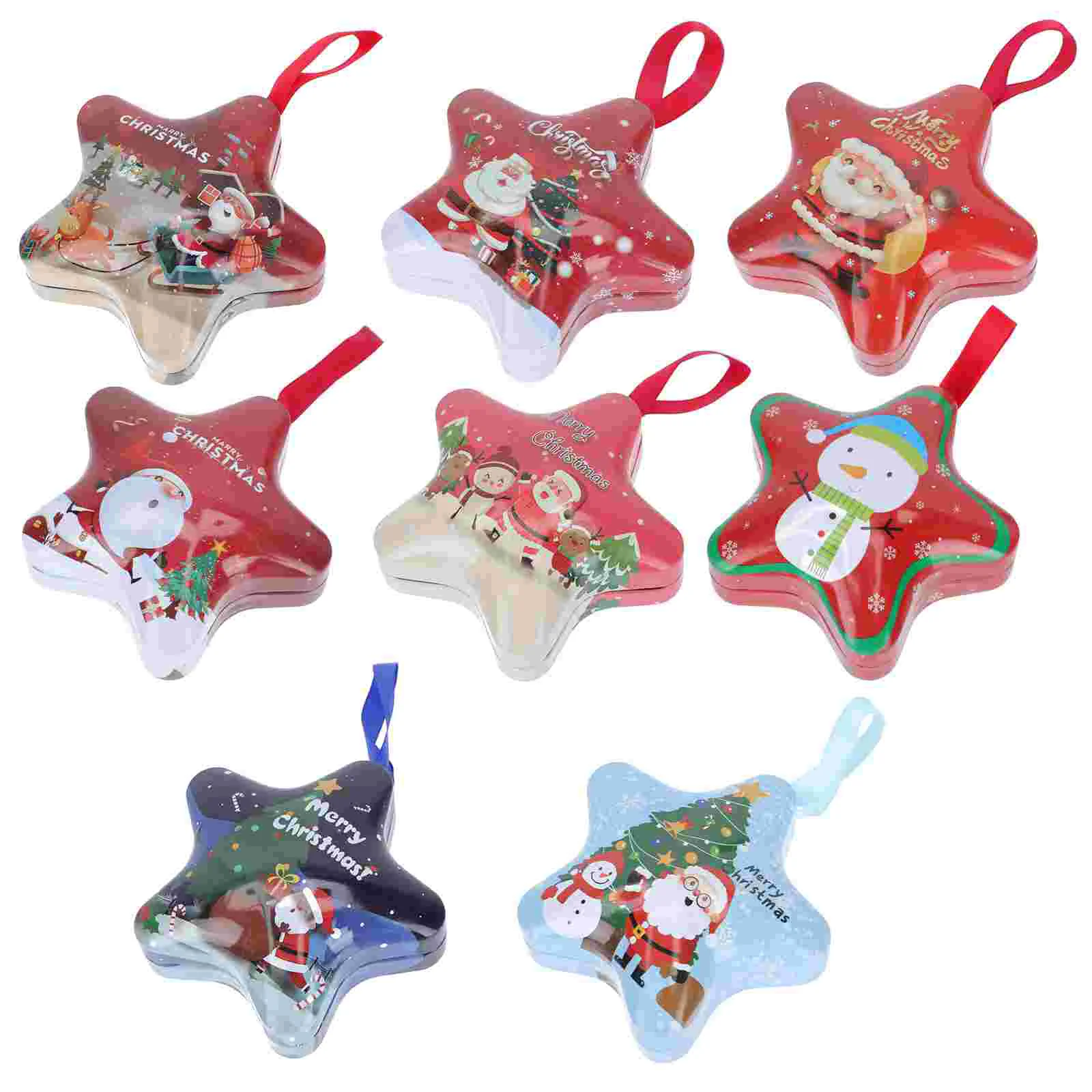 

Christmas Boxes Box Gift Candy Cookie Tin Metal Favor Storage Holiday Container Party Candies Wedding Santa Bakery Tree Clasu