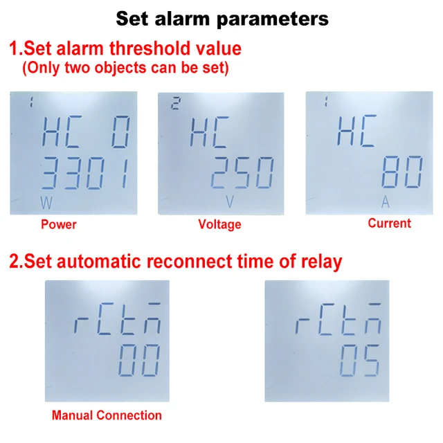 Tuya Smart ZigBee Energy Meter Single Phase 80A Din Rail Power Monitor KWh Wattmeter Voltmeter Ampermeter 110V 220V 50/60Hz 6