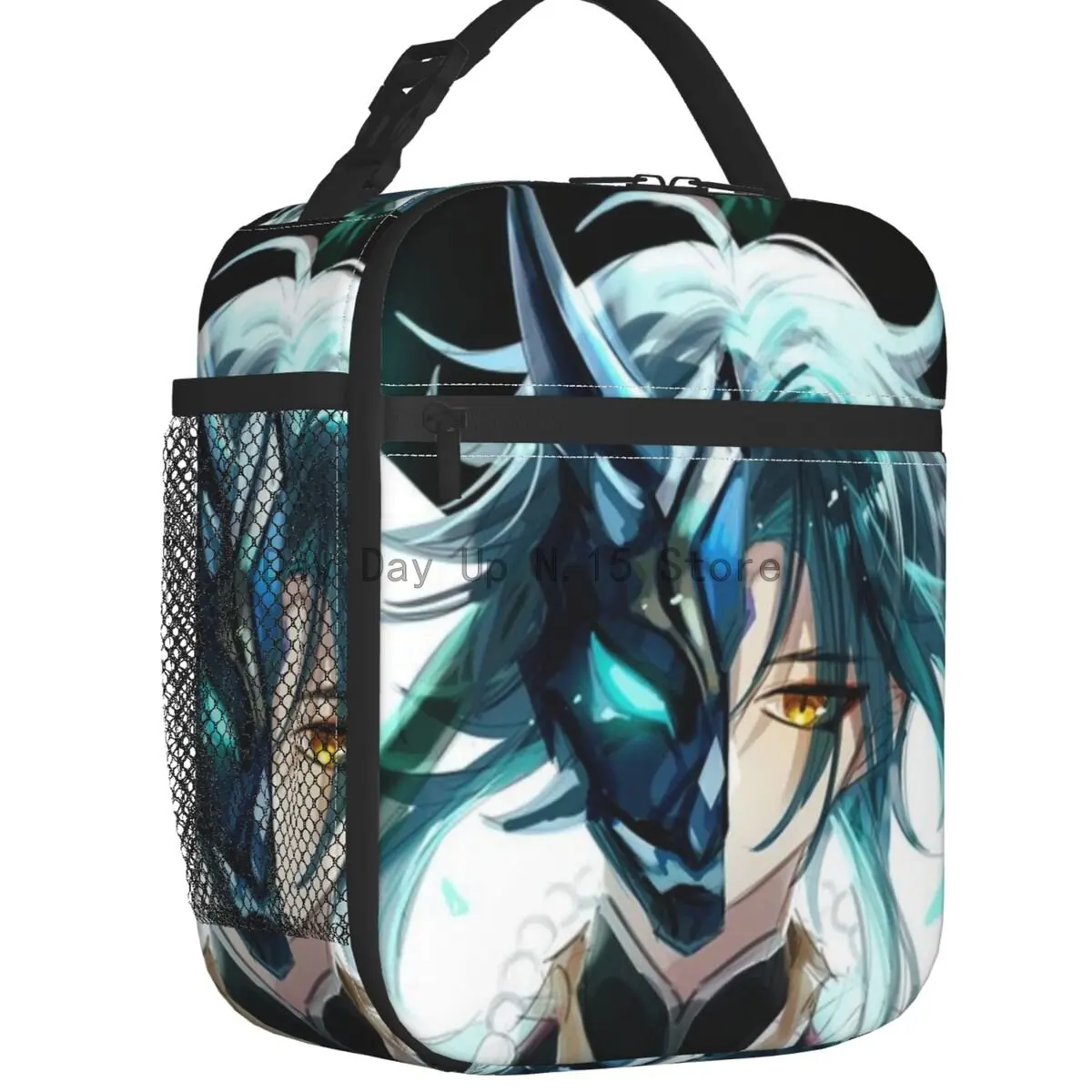 

Custom Xiao Genshin Impact Lunch Bag Women Thermal Cooler Insulated Lunch Box for Kids School Children
