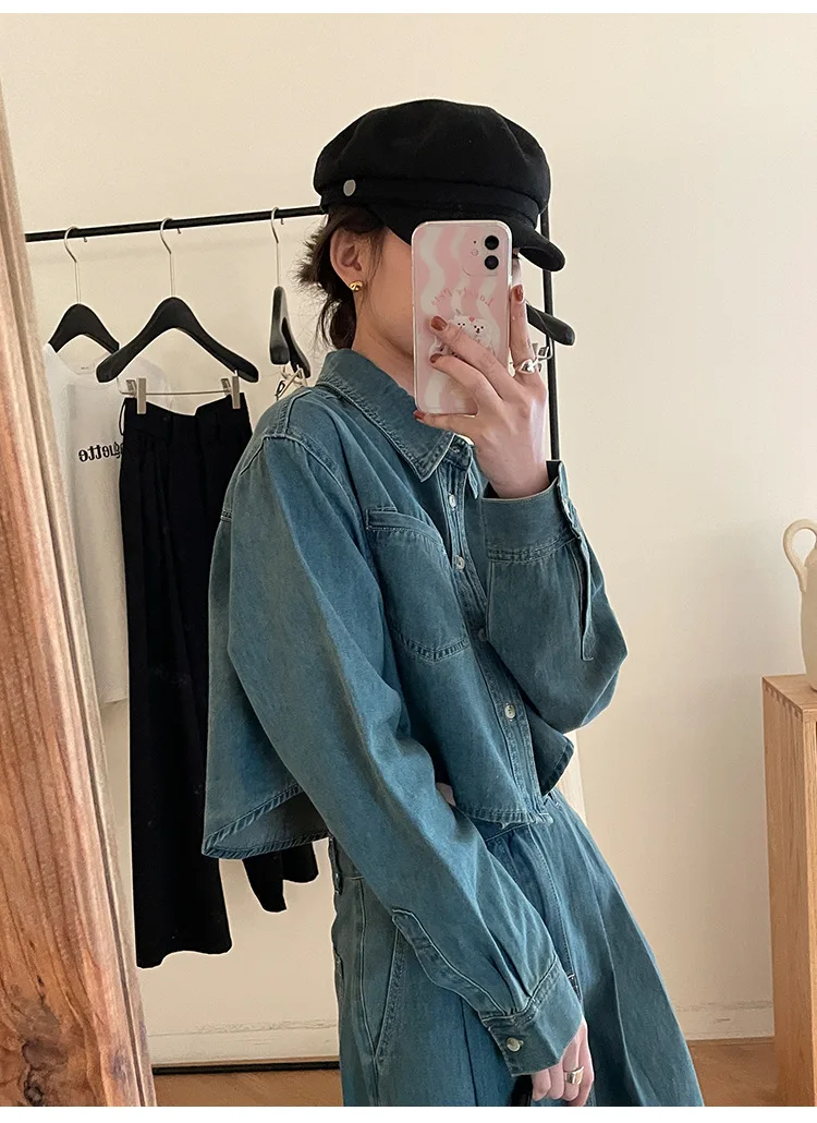 

2023 Spring New Large Women's Loose Slim Contrast Color Dress PYY7