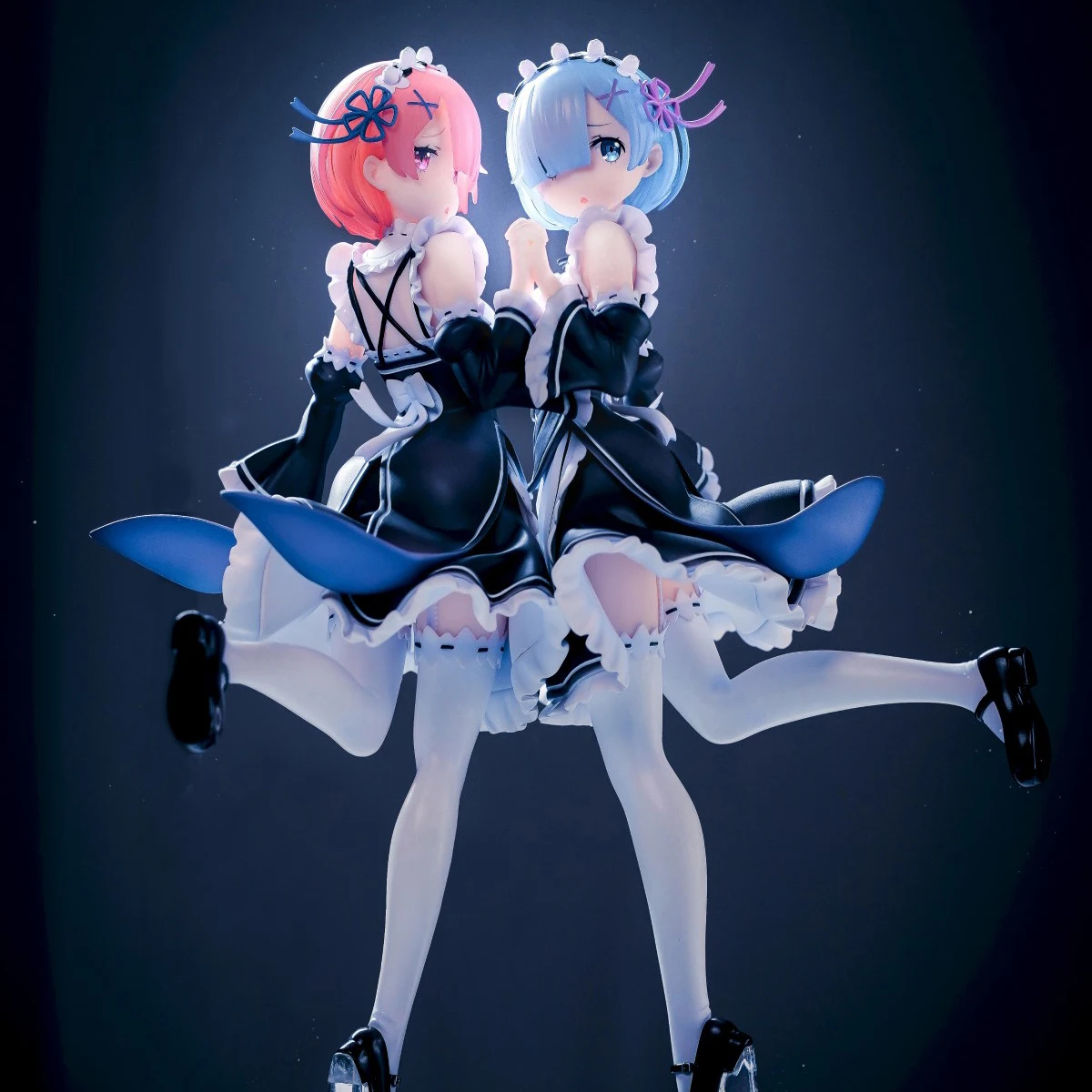 Re:ZERO-начальная жизнь в другом мире Rem &amp Ram Twins Ver. 1/7 полный комплект фигурок