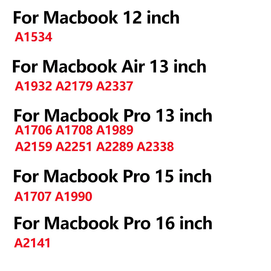 Защитное стекло для ЖК-экрана MacBook Air Pro A1706 A1707 A1708 A1989 A1990 A2141 A1534 A1932 A2338 - купить по